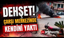 Zihinsel engelli şahıs üzerine benzin döküp kendini yaktı