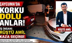 Çaycuma'da korku dolu anlar! İş insanı Rüştü Amil kaza geçirdi