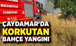 Çaydamar'da Korkutan Bahçe Yangını: Ekipler Zamanla Yarıştı!