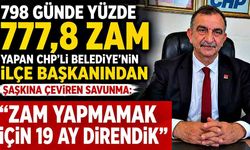 CHP'li Belediye'den Rekor Zam, İlçe Başkanından Şaşırtan Savunma