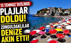 15 Temmuz Tatilinde Plajlar Doldu: Zonguldaklılar Denize Akın Etti