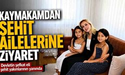 Kaymakamdan şehit ailelerine ziyaret