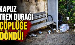 Kapuz Tren Durağı Çöplüğe Döndü