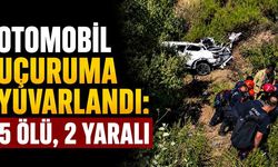 0tomobil uçuruma yuvarlandı: 5 ölü, 2 yaralı