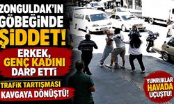 Zonguldak'ın Göbeğinde Şiddet! Erkek, Genç Kadını Darp Etti