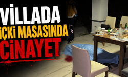 Villa bahçesindeki içki masasında cinayet: 1 ölü