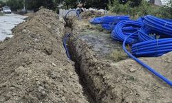 Düzce'de köylerde isale hattı çalışmaları sürüyor