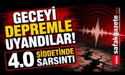 Geceyi Depremle Uyandılar! Elazığ'da 4.0 Büyüklüğünde Sarsıntı