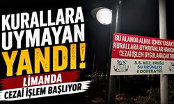 Ereğli Limanı'nda alkol yasağı kuralına uymayana ceza