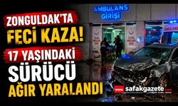 Zonguldak’ta minibüs motosikletle çarpıştı: 17 yaşındaki sürücü ağır yaralandı