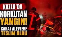 Kozlu'da Korkutan Yangın! Garaj Alevlere Teslim Oldu