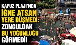 Kapuz Plajı’nda iğne atsan yere düşmedi: Zonguldak bu yoğunluğu görmedi!