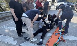 Karabük’te devrilen motosikletin sürücüsü yaralandı