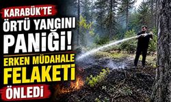 Karabük'te örtü yangını paniği! Erken müdahale felaketi önledi