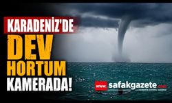 Karadeniz'de dev hortum kamerada