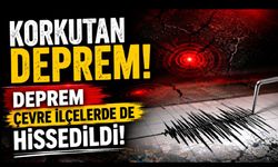 Korkutan Deprem! Deprem Çevre İlçelerde de Hissedildi