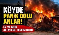 41 Derecelik Sıcakta Yangın Felaketi! İki Ev Daha Zarar Gördü