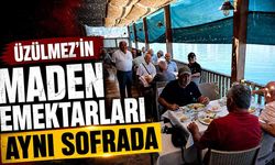 Üzülmez’in Maden Emektarları Aynı Sofrada