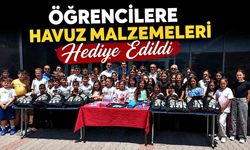 Devrek’te öğrencilere havuz malzemeleri hediye edildi