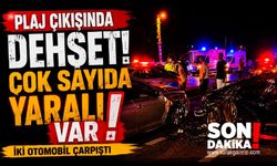 Plaj Çıkışında Dehşet! İki Otomobil Birbirine Girdi