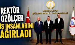 Rektör Özölçer, iş insanlarını ağırladı
