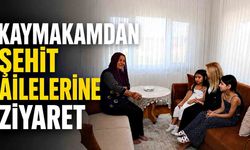 Kaymakamdan şehit ailelerine ziyaret