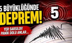 Sabaha karşı sallandılar: 5 büyüklüğünde deprem!