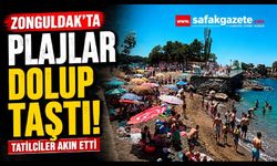 Sıcak Hava Bastırdı! Zonguldak'ta Plajlar Dolup Taştı