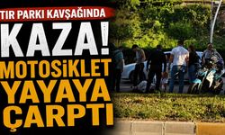Zonguldak Tır Parkı Kavşağında Trafik Kazası: Motosiklet Yayaya Çarptı