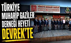 Türkiye Muharip Gaziler Derneği Heyeti Devrek'te