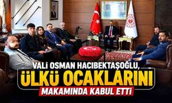 Vali Osman Hacıbektaşoğlu, Ülkü Ocaklarını makamında kabul etti