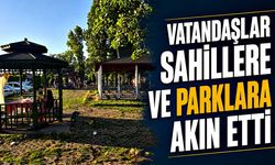Vatandaşlar sahillere ve parklara akın etti