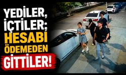 Yediler, içtiler; hesabı ödemeden gittiler