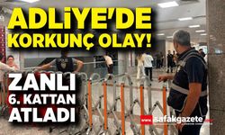 Adliye'de korkunç olay! Zanlı 6. kattan atladı