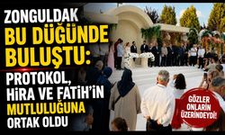 Zonguldak Bu Düğünde Buluştu: Protokol, Hira ve Fatih'in Mutluluğuna Ortak Oldu