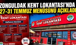 Zonguldak Kent Lokantası'nda 27-31 Temmuz menüsünü açıkladı