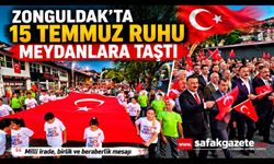 Zonguldak'ta 15 Temmuz Ruhu Meydanlara Taştı: Binlerce Kişi Demokrasi Yürüyüşünde Buluştu