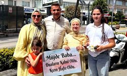 12 yaşındaki Eslem'den babasına ağlatan 'hafızlık' sürprizi