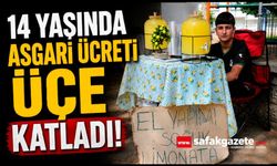 14 yaşındaki Buğra limonata satarak asgari ücretin üç katı kazandı