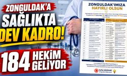 Zonguldak’a sağlıkta dev kadro! 184 hekim geliyor