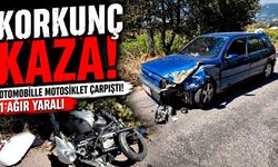Bolu'da otomobille çarpışan motosikletin sürücüsü yaralandı