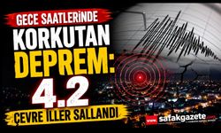 Gece saatlerinde korkutan deprem: Çevre iller sallandı