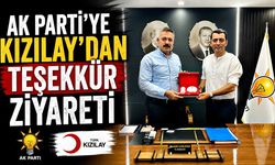 AK Parti'ye Kızılay'dan teşekkür ziyareti