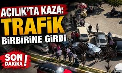 Acılık'ta kaza: Trafik birbirine girdi