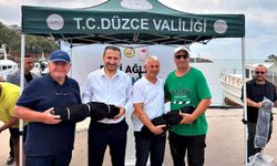 Akçakocalı balıkçılara ağ desteği