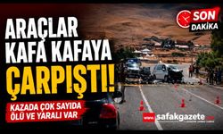 Araçlar kafa kafaya çarpıştı: Kazada çok sayıda ölü ve yaralı var