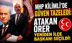 MHP Kilimli’de güven tazeledi: Atakan Örer yeniden ilçe başkanı seçildi!