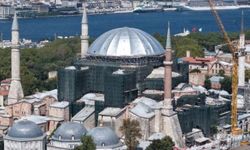 Ayasofya’da cumhuriyet tarihinin en kapsamlı restorasyonu hız kesmiyor