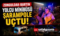 Zonguldak-Bartın yolcu minibüsü ile otomobil çarpıştı: 11 yaralı
