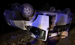 Minibüs şarampole yuvarlandı: 5 yaralı